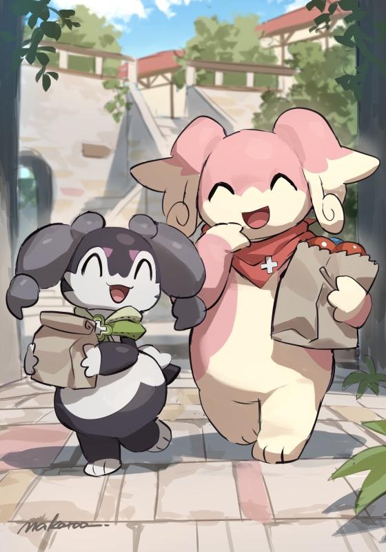 __audino_and_indeedee_pokemon_drawn_by_makoto_ikemu__e545bd2f85e2da5e838721db20b86694.jpg.732a0620b40303d1a5cc281caa557853.jpg